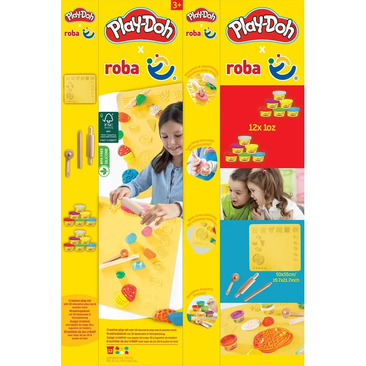 roba Spielset 'roba x Play-Doh' - Spiel- & Bastelmatte - 12x Play-Doh Knete – Bild 12