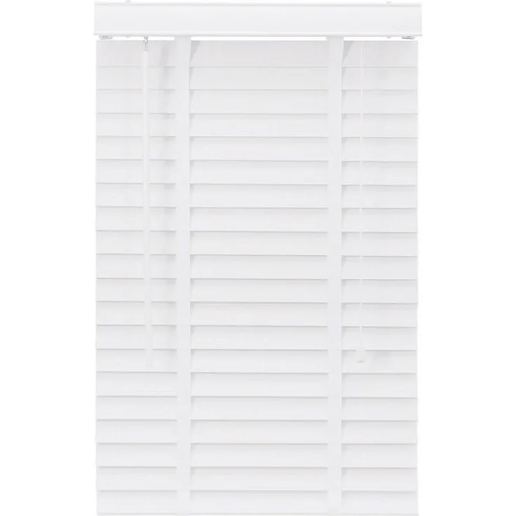 Sekey Jalousie Holzjalousie 50 mm Lamellen Fensterjalousie Blickschutz Jalousie, Klemmträger mit Feststellschraube – Bild 4
