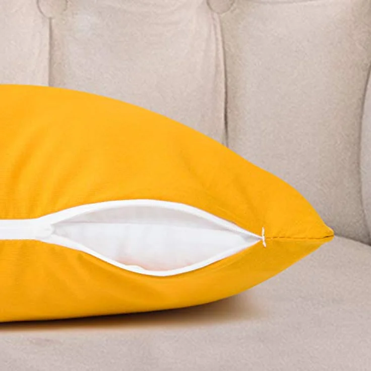Amilian Dekokissen 4er Set - Dekokissen mit Füllung - 50x50 cm - Deko Kissen – Bild 3
