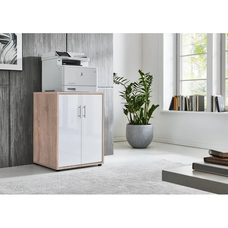 BMG Möbel Aktenschrank Druckerschrank Office Edition (geeignet für 3D Drucker und Office Drucker) Höhe 74 cm, optimale Ergänzung zu Schreibtischen – Bild 1