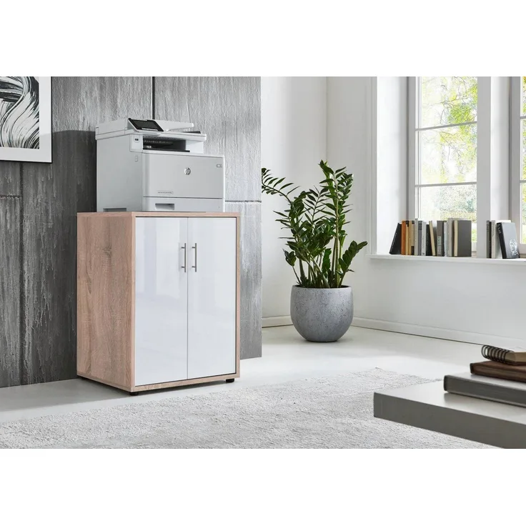 BMG Möbel Aktenschrank Druckerschrank Office Edition (geeignet für 3D Drucker und Office Drucker) Höhe 74 cm, optimale Ergänzung zu Schreibtischen