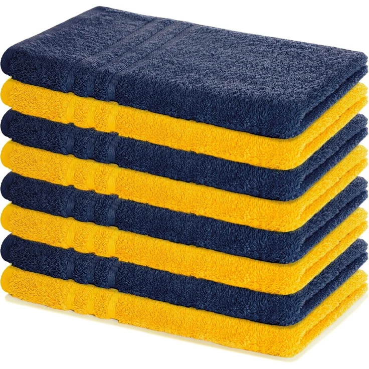 Lavea Handtuch Set Elena 50x100cm, Baumwolle (Set, 8-St), einzigartig weiche Frottee Handtücher für jeden Hauttyp geeignet