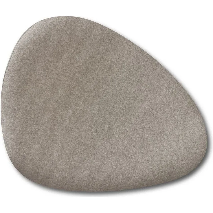 Basera® Platzset 2er-Platzset Kunstleder gebogen, (2-St), metallic taupe, 42x34 cm