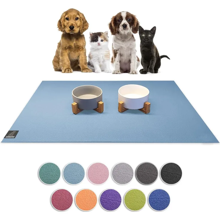 Sanozoo Napfunterlage Öko-Tex & Made in Germany, 1-St, für Hunde & Katzen in Eckig, Rund, Halbrund oder Eckrund