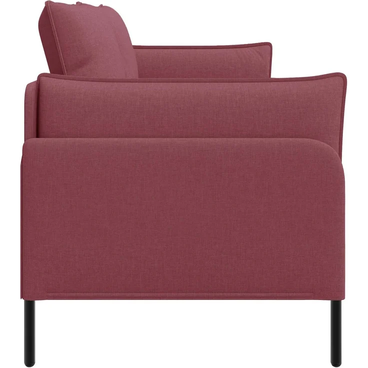 vidaXL 3-Sitzer-Sofa Weinrot 222 x 81 x 89 cm Stoff 42048632 – Bild 4