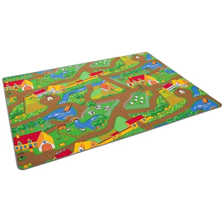 Pergamon Straßenteppich Beidseitig Kinder Spielteppiche für Kinderzimmer und Spielzimmer – Bild 3