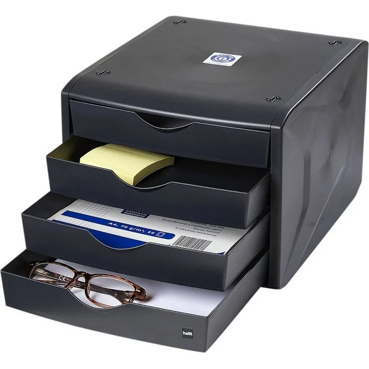 helit Schubladenbox H6429595 DIN A4 26,5 x 33,2 x 21,5 cm – Bild 3