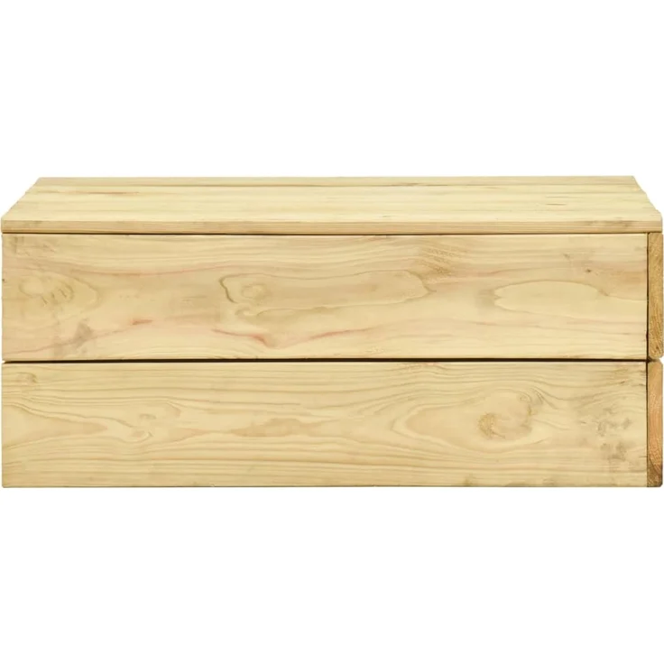 Gartentisch, Balkontisch, Esstisch 75 x 75 x 31 cm Kiefernholz Imprägniert – Bild 3