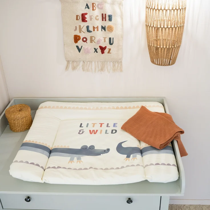 Julius Zöllner Wickelauflage Softy 65x75 Folie Krokodil – Bild 2