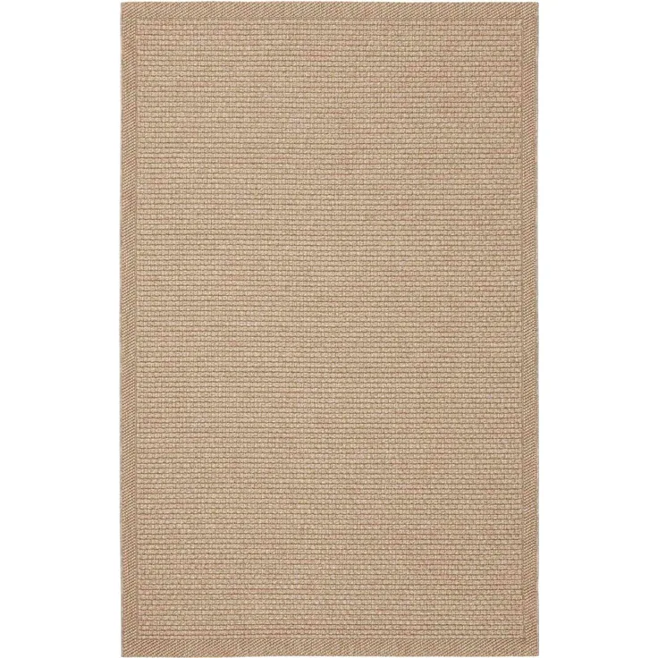 Moderner Naturteppich 117 x 180 cm Polypropylen Beige 88779105 [en. casa]