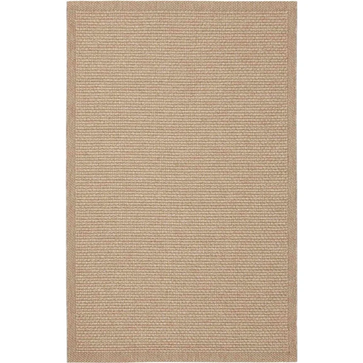 Moderner Naturteppich 117 x 180 cm Polypropylen Beige 88779105 [en. casa] – Bild 1