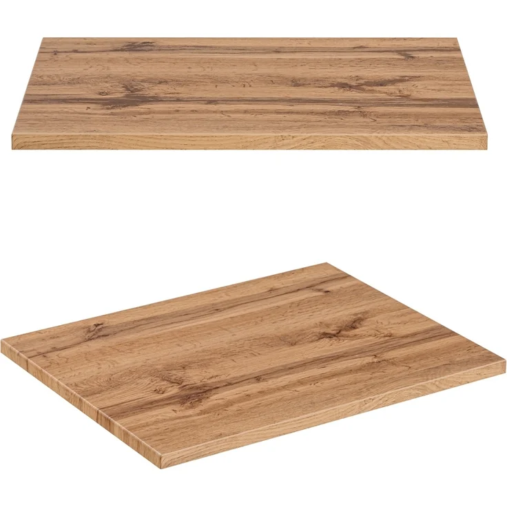 Badmöbel Set schwarz gerillt mit Waschtisch 60 cm, Hochschrank XANTEN-56 in anthrazit mit Eiche Nb, B/H/T: 110/200/46,5 cm – Bild 6