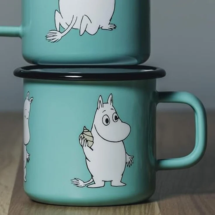 Muurla Kinderbecher Tasse Mumins Moomin Mint (370 ml) – Bild 5