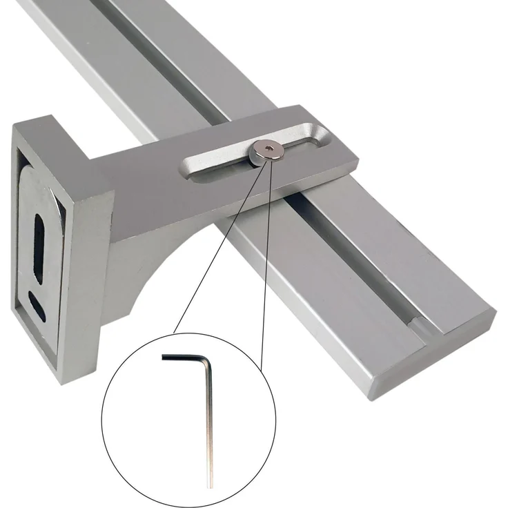 Vorhangschiene "silber" aus Aluminium, alle Längen bis 480cm möglich, Flache Gardinenschiene ( 7mm ), "1- / 2-/ 3- /4-läufig" inkl. Vorhanggleiter – Bild 2