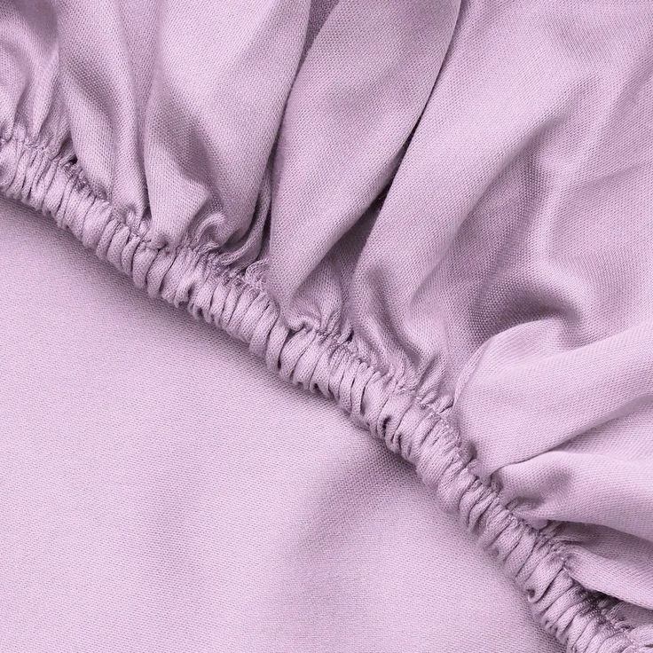 L'essentiel Maison 'Lilac' Ranforce Queen Spannbettlaken (DE), Lila, 200+30 x 150 cm – Bild 3