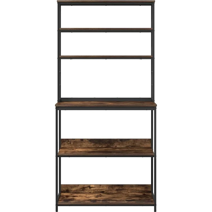 vidaXL Küchenregal Geräucherte Eiche 80 x 40 x 168 cm Holzwerkstoff 883888 – Bild 5