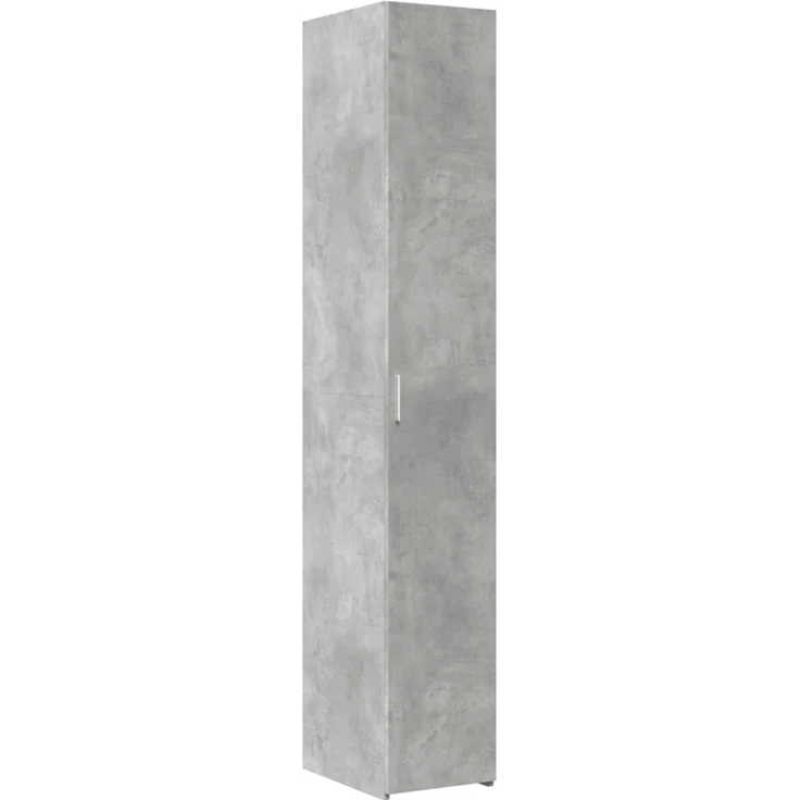 vidaXL Hochschrank Schmal Betongrau 30x42,5x225 cm Holzwerkstoff 3281262 – Bild 6