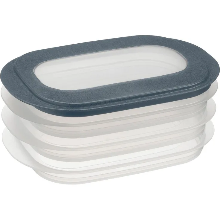 Sunware Aufschnittsdose Sigma Home 3er transparent/blau