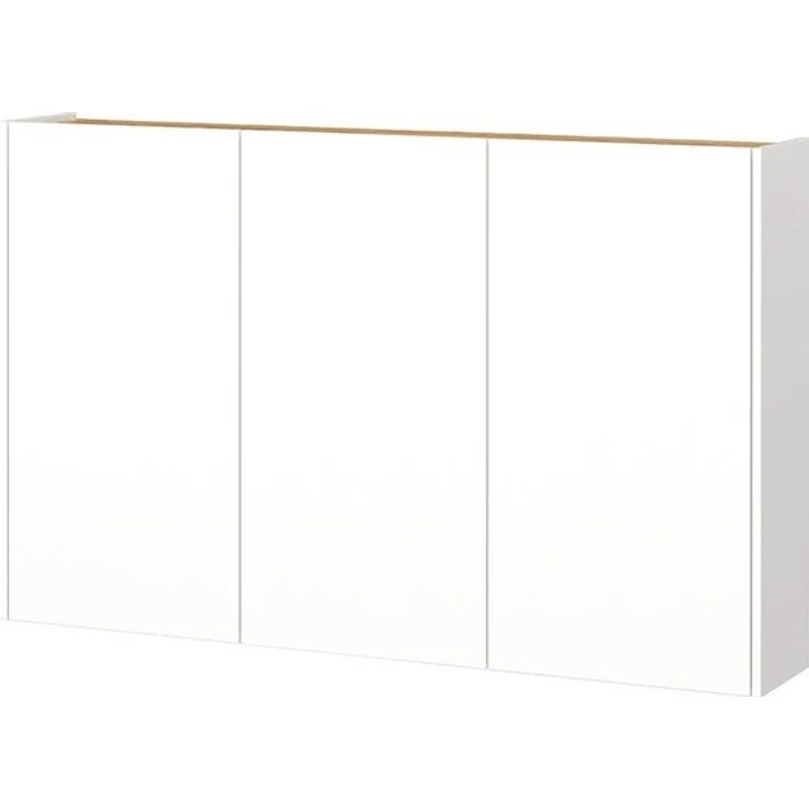 Lomadox Schuhschrank LAPUA-01 Schuhkommode Flurschrank, weiß mit Eiche, grifflos – Bild 4