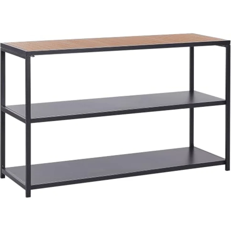 Outdoor-Kücheninsel AVETRANA Schwarz Metall – Bild 1