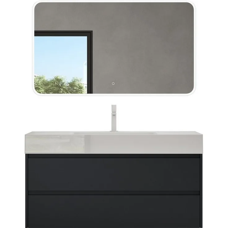 doporro Badmöbel-Set Badezimmermöbel Badezimmer Waschbecken Waschtisch Deep