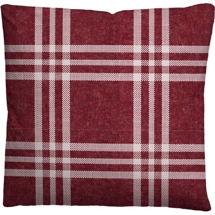 biberna Melange-Flanell Bettwäsche 0840513 KARO, burgund, 1x 155x220 cm + 1x 80x80 cm – Bild 3