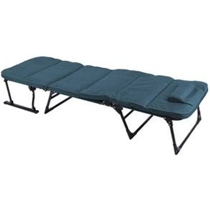 2 in 1 Gartenliege Ruheliege Liegebett Relaxsessel Ruhesessel Kopfkissen blau – Bild 5