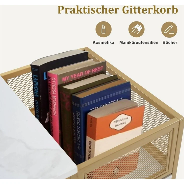 MCombo Schreibtisch M MCombo Schreibtisch mit 6 Schubladen, Nageltisch Manikürtisch, 2425, Schminktisch ohne Spiegel, Schminktisch ohne Spiegel – Bild 3