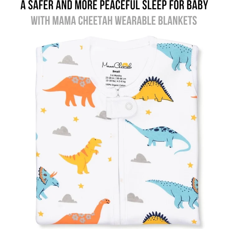 Baby-Schlafsack 1.0 TOG, Bio-Baumwolle Baby tragbare Decke mit Zwei-Wege-Reißverschluss, Swaddle Übergang Baby Schlafsack, Ganzjährig Schlafsack für Neugeborene Kleinkind Junge Mädchen, 0-6 Monate – Bild 4