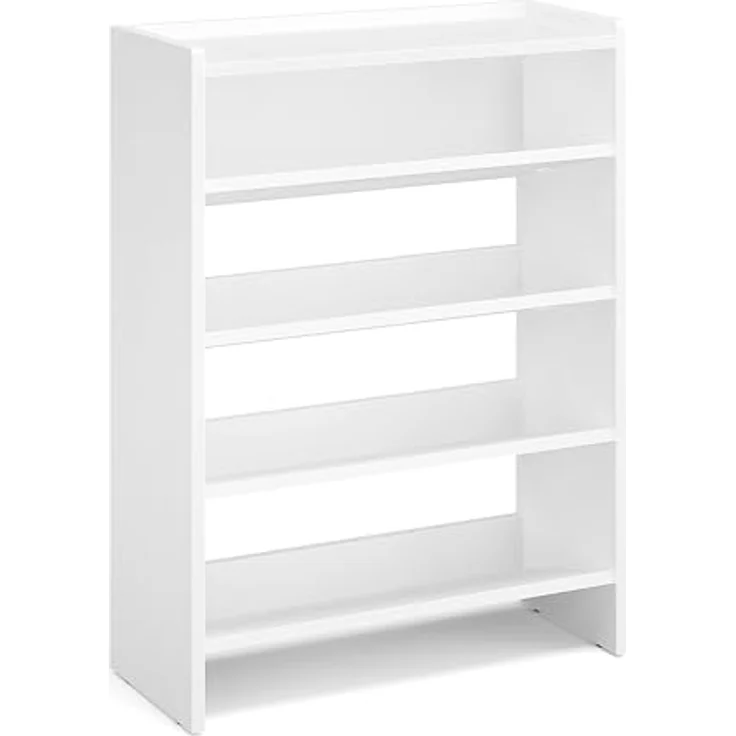 KOMTO Schuhregal Elexis 4 Schmal - Schuhablage Flur mit 4 Ebenen Offener Schuhschrank, Schuhschrank Schuh Organizer Platzsparend, 60 x 25 x 80 cm – Bild 7