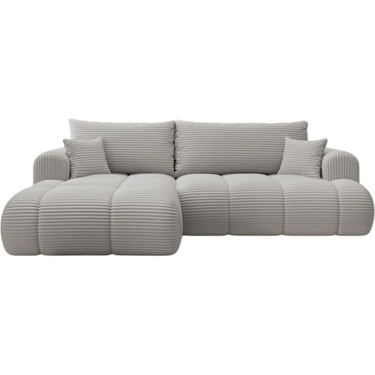 thematys Ecksofa TREVIO 260 x 165 cm, mit Schlaffunktion, mit Bettkasten, Hellgrau (Tilia 86), Ausrichtung links – Bild 6