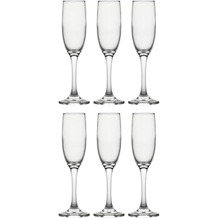 ECHTWERK Sektglas Champagnerkelche Set 170 ml, 6-tlg, Glas, für Champagner, Schaumwein, Aperitifs, ideal für Feierlichkeiten – Bild 2