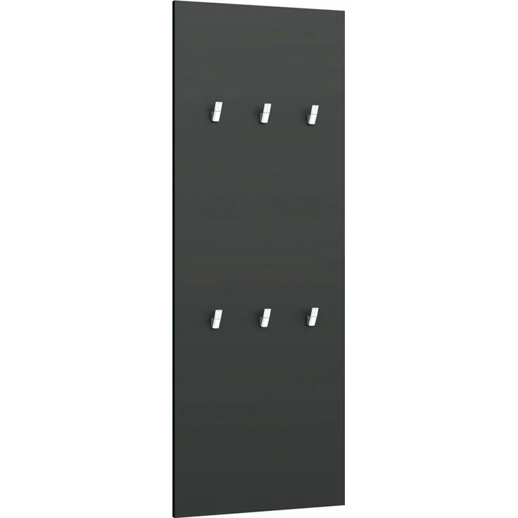 borchardt Möbel Garderobenpaneel Vaasa, 123x45cm mit Metallhaken, Garderobe hängend, 6 Haken, Wandgarderobe – Bild 2