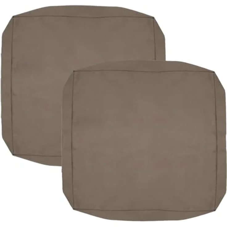 FLYMEI Terrassenkissenbezüge, 61 x 61 x 10 cm, für Gartenmöbel, wasserabweisend, für den Außenbereich, strapazierfähig, Couch-Kissenbezüge – Bild 2