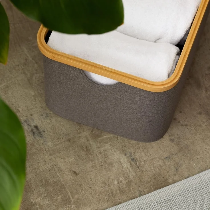 Lumaland Bambus-Aufbewahrungsbox rechteckig 3er-Set Rosa 54x33x26cm/45x30x23cm/38x26x16cm – Bild 5