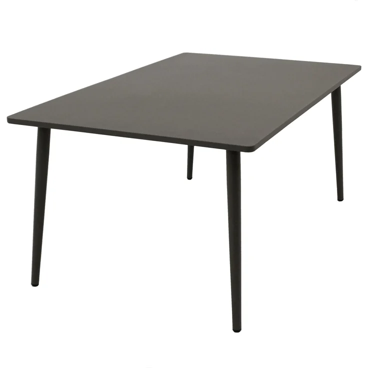 DEGAMO DENVER Gartentisch, Stahl, anthrazit, 160x90cm – Bild 1