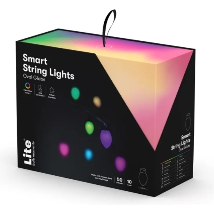 LED-Lichterkette Kegel 50 LED-Birnen 10+3meter 1 Stück