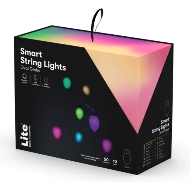 LED-Lichterkette Kegel 50 LED-Birnen 10+3meter 1 Stück