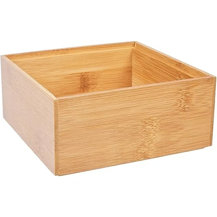 Zeller 13330 Ordnungsbox 15 x 15 x 6.5 cm, Bamboo, Sonstige