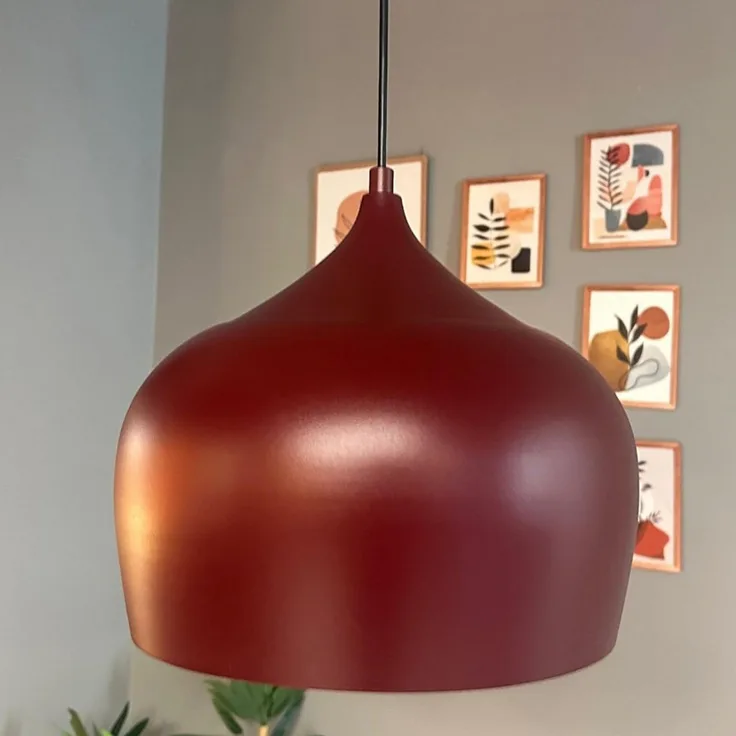 Bamyum Pendelleuchte Bamyum Pendelleuchte Vintage I Kreis I Metall Ø30 cm Lampe, ohne Leuchtmittel