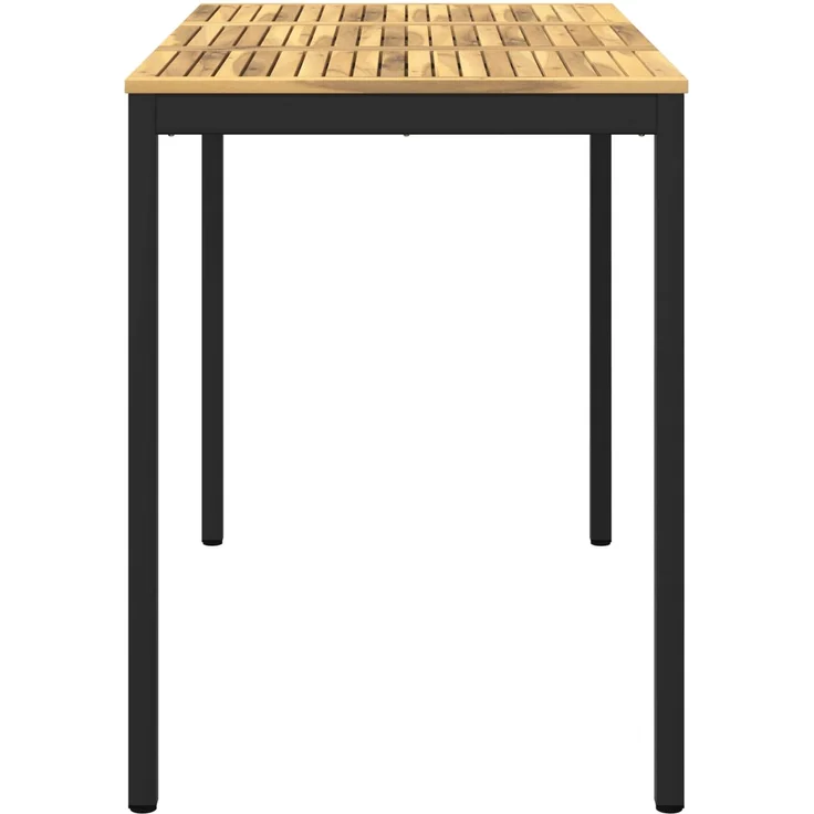 vidaXL Gartenbar-Tisch NAARDEN Weiß gewaschen und Schwarz 901782 – Bild 4