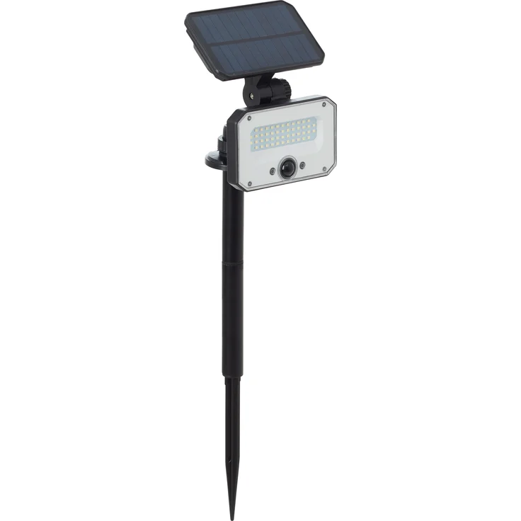 Brilliant LED Solarleuchte Joplin LED Außenspießleuchte, Solar, 54 cm, 1100 lm, 4100 K, schwarz – Bild 2