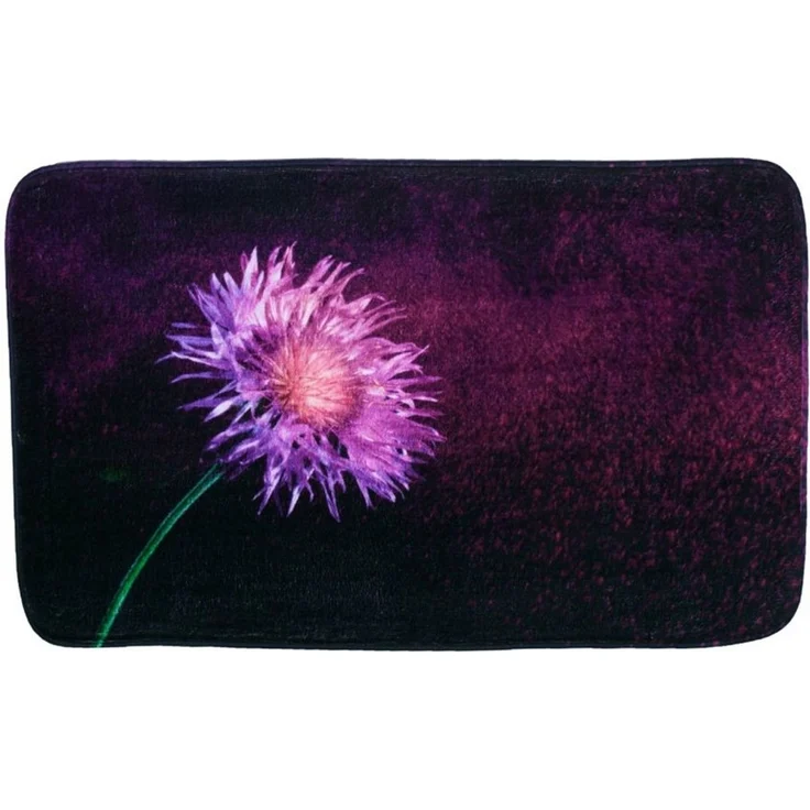 Sanilo Badematte Purple Dust, rutschhemmend, waschbar, schnelltrocknend, Polyester, rechteckig, sehr weich, hochwertig & modern, 50 x 80 cm oder 70 x 110 cm – Bild 1