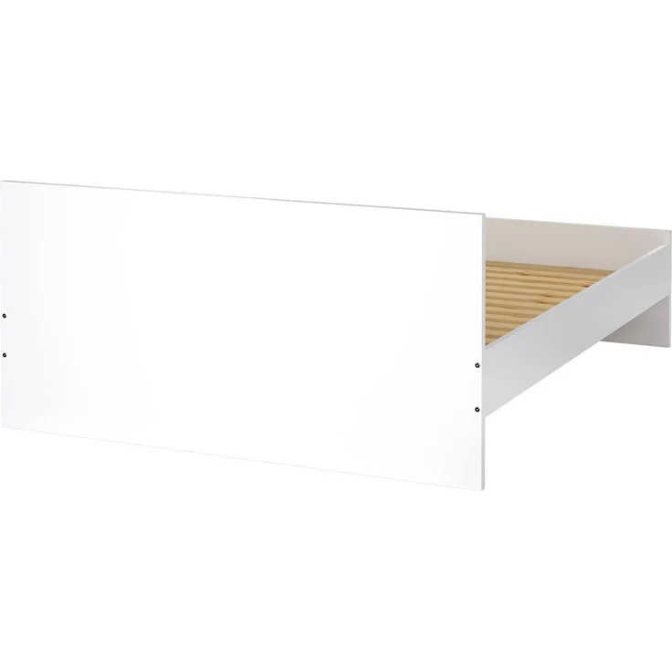 Dmora - Orthopädisches Doppelbett LattenrostFloria, Bettgestell, Orthopädischer Lattenrost, Lattenroste für Bettstruktur, 207x166 h80 cm, Weiß – Bild 3