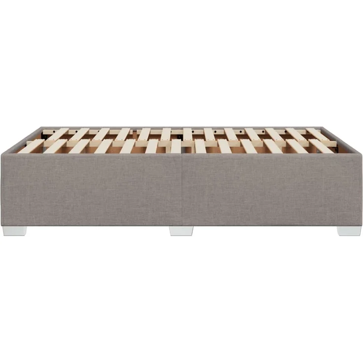 vidaXL Bettgestell ohne Matratze Taupe 120x200 cm Stoff 3284468 – Bild 4