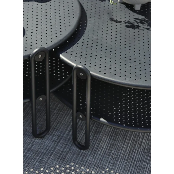 Brafab Blixt Loungetisch Aluminium rund – Bild 2