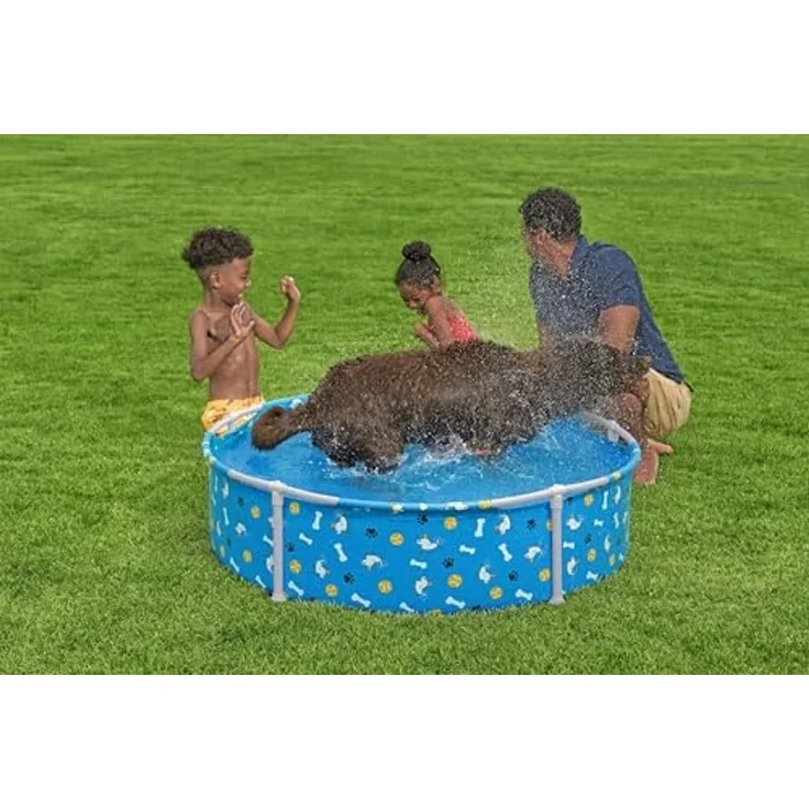 Bestway Schwimmbecken für Haustiere über dem Boden Blau 122x30,5 cm 42035756 – Bild 4