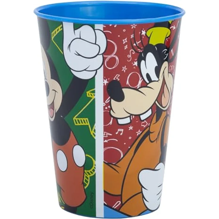Storline Kinderbecher Disney Mickey 260 ml Trinkbecher für Kita & Frühstück, Plastik – Bild 2