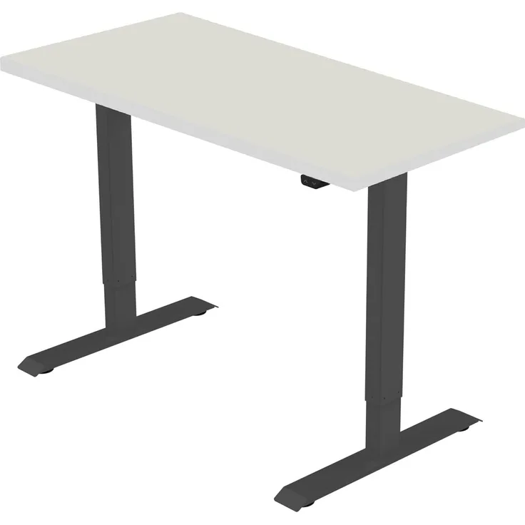celexon elektrisch höhenverstellbarer Schreibtisch Economy eAdjust-71121 - schwarz, inkl. Tischplatte 150x75 cm