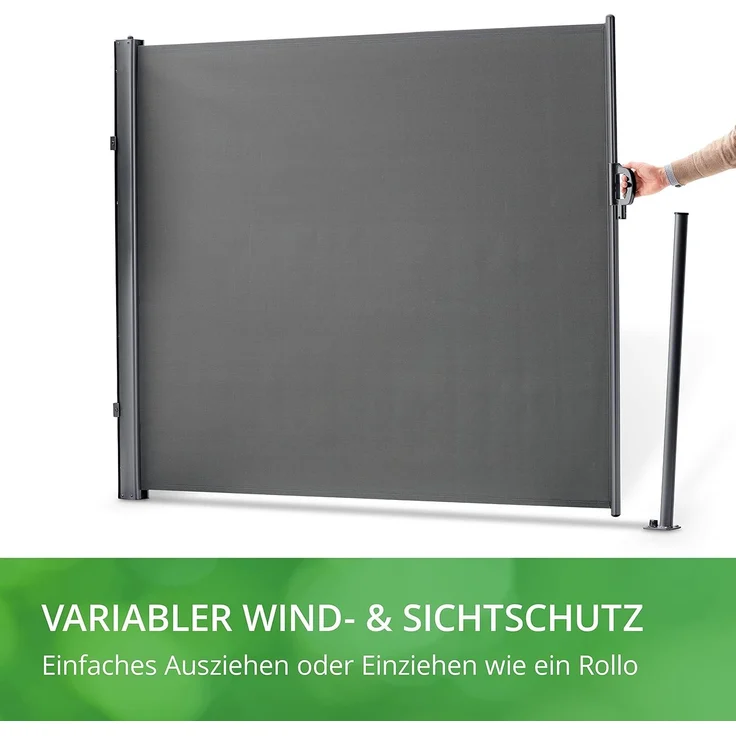 Leco Seitenmarkise, Aluminium, Anthrazit, 160x300 cm – Bild 3